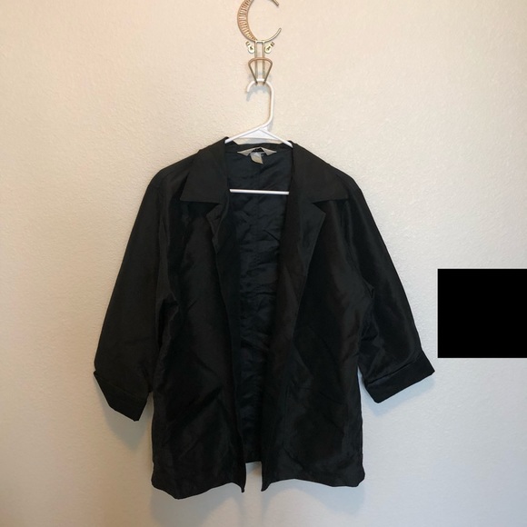 Sunhee Moon Black Elbow Patch Jacket Size 3 - Picture 2 of 7